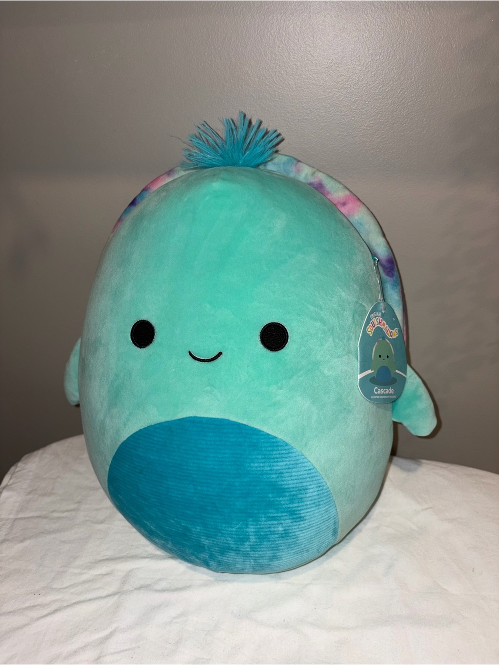 NWT Squishmallows Cascade Sea Turtle 16” Tie Dye Plush